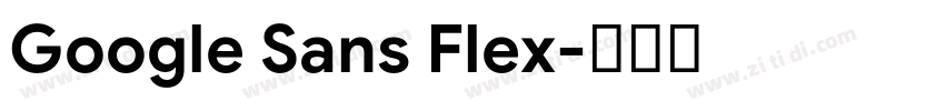 Google Sans Flex字体转换